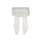 M4.2 White Nylon Front Fender Flare Screw Grommet, 7mmx13mm Slot Square Hole, 10mmx15mm Head