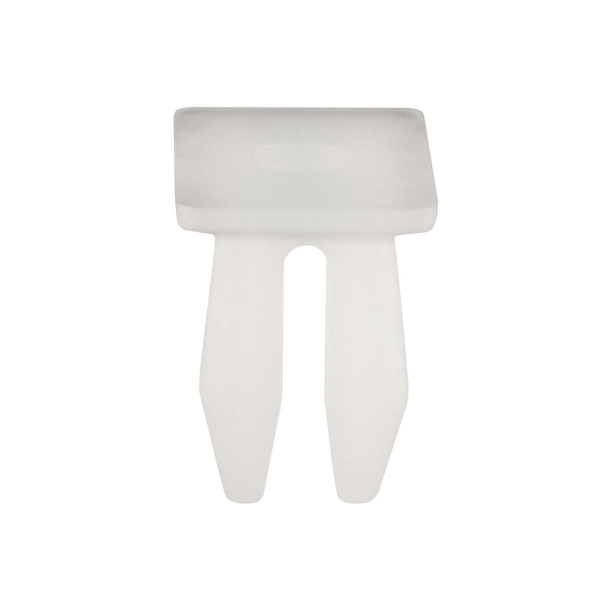 M4.2 White Nylon Front Fender Flare Screw Grommet, 7mmx13mm Slot Square Hole, 10mmx15mm Head