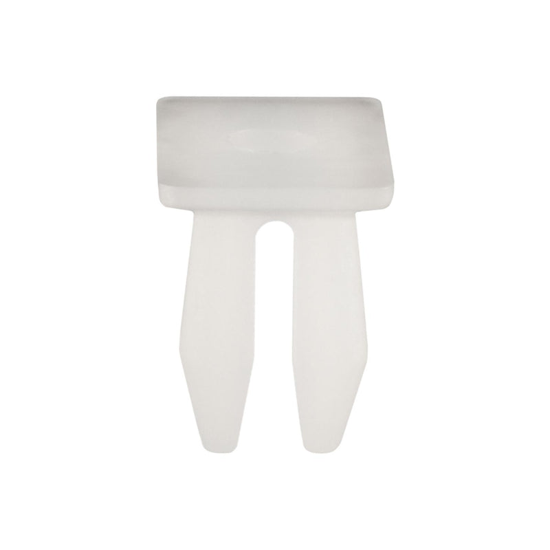 M4.2 White Nylon Front Fender Flare Screw Grommet, 7mmx13mm Slot Square Hole, 10mmx15mm Head