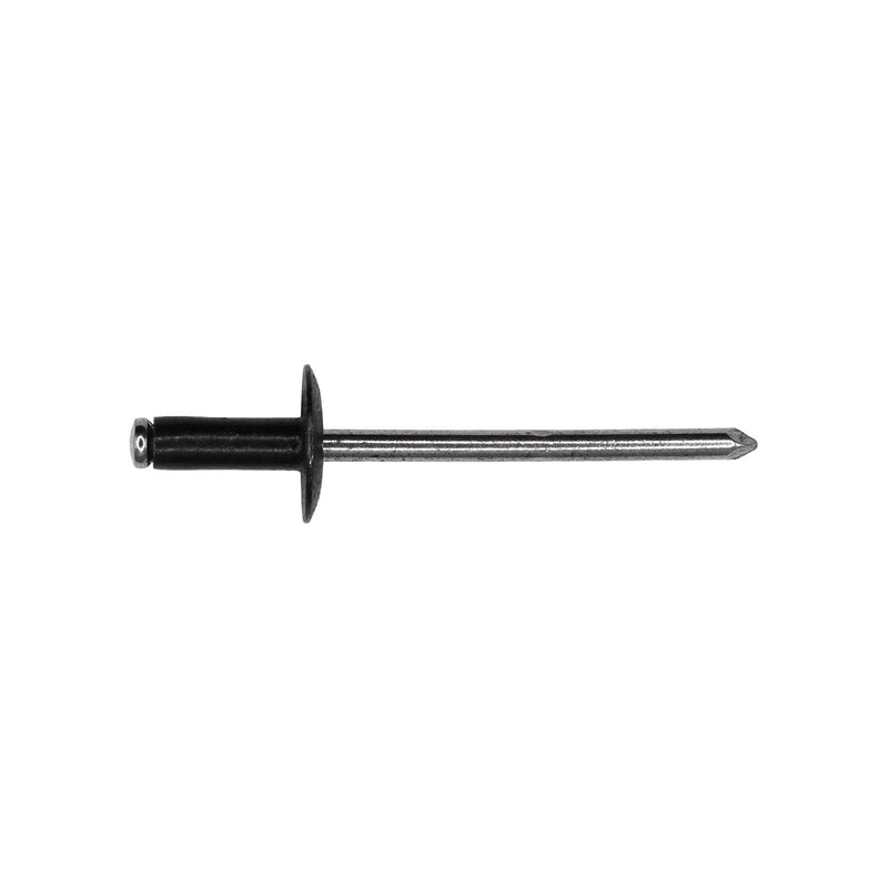 1/8" Black Specialty Rivet, 1/8"-3/16" Grip