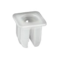 7mm Squarex8mm White Nylon Amc License Plate Nut, 9.5mm Head