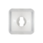 7mm Squarex8mm White Nylon Amc License Plate Nut, 9.5mm Head