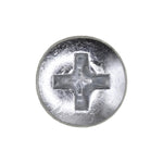 #8x1/2" Phillips Oval Head Tapping Screw, Type A/AB, Zinc, Standard