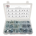 Assortment Kit #593 (465Pcs.) Metric Class 8.8 Hex Cap Screws Bolts Nuts Washers w/ 18 Hole Plastic Bin