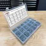 Assortment Kit #594 (1691Pcs.) - Phillips Pan Head Machine Screws Assortment - Zinc & Clear