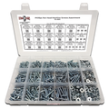 Assortment Kit #594 (1691Pcs.) - Phillips Pan Head Machine Screws Assortment - Zinc & Clear
