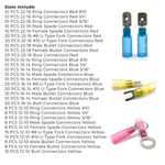 Assortment Kit #598 (362Pcs.) Heat Shrink Electrical Terminals w/ 18 Hole Plastic Bin