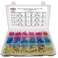 Assortment Kit #598 (362Pcs.) Heat Shrink Electrical Terminals w/ 18 Hole Plastic Bin