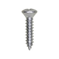 #8x3/4" Phillips Oval Head Tapping Screw, Type A/AB, Zinc, Standard