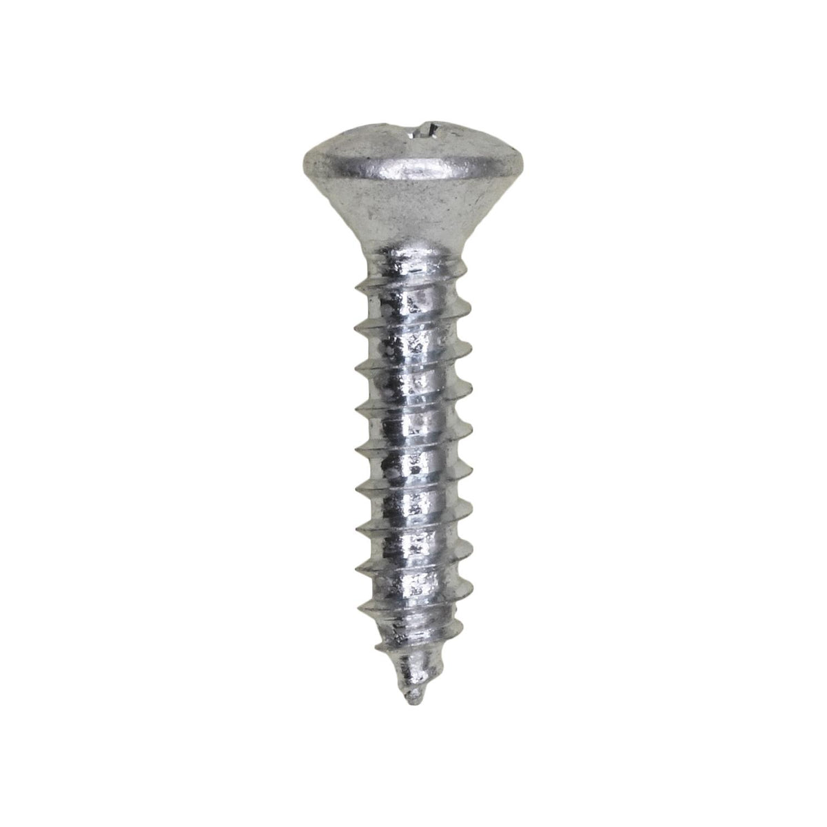 #8x3/4" Phillips Oval Head Tapping Screw, Type A/AB, Zinc, Standard