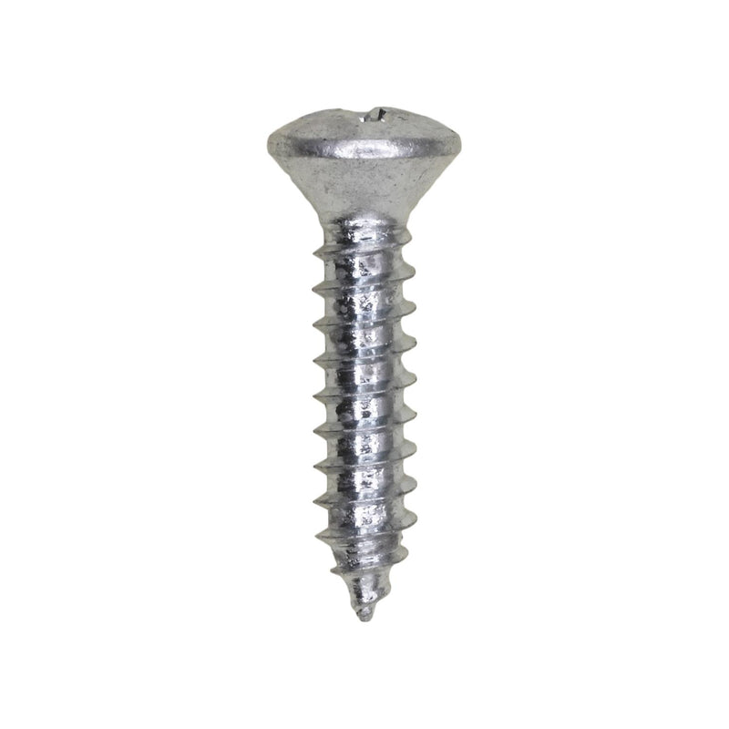 #8x3/4" Phillips Oval Head Tapping Screw, Type A/AB, Zinc, Standard