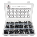 Assortment Kit #600 (212Pcs.) Grade 8 Flange Bolt & Nut Assortment Kit Flange Screws Black Phos