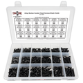 Assortment Kit #607 (716Pcs.)  Small Alloy Button Socket Head Cap Screws Black Oxide #6 #8 #10