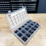 Assortment Kit #608 (239Pcs.)  Alloy Button Socket Head Cap Screws Black Oxide 1/4 5/16 3/8
