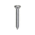 #8x1" Phillips Oval Head Tapping Screw, Type A/AB, Zinc, Standard