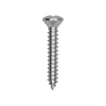 #8x1" Phillips Oval Head Tapping Screw, Type A/AB, Zinc, Standard