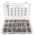 Assortment Kit #610 (239Pcs.) Inch 18-8 Stainless Steel Button Socket Cap Screws 1/4  5/16  3/8