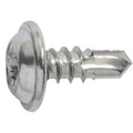 #8x7/16" Phillips Truss Head Washer T.S with Tek Point, Type 2 Self-Drilling Tek, 3/8" Washer, Chrome