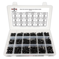 Assortment Kit #611 (716Pcs.)  Small Alloy Flat Socket Head Cap Screws Black Oxide #6 #8 #10