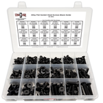Assortment Kit #612 (239Pcs.)  Alloy Flat Socket Head Cap Screws Black Oxide 1/4 5/16 3/8