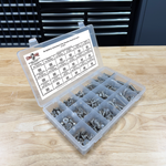 Assortment Kit #614 (239Pcs.) Inch 18-8 Stainless Steel Flat Socket Cap Screws 1/4  5/16  3/8