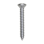 #8x1-1/4" Phillips Oval Head Tapping Screw, Type A/AB, Zinc, Standard