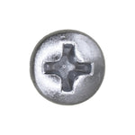 #8x1-1/4" Phillips Oval Head Tapping Screw, Type A/AB, Zinc, Standard