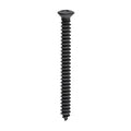 #10x2" Phillips Oval Head Tapping Screw, Type A/AB, Black Oxide