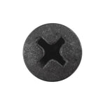 #10x2" Phillips Oval Head Tapping Screw, Type A/AB, Black Oxide