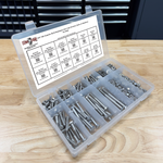 Assortment Kit #635 (421Pcs.) 1/4"-20, 18-8 (304) Stainless Steel Hex Cap Screws, Hex & Nylon Nuts, Flat & Lock Washers