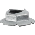 0.330" Stud Thread Cutting Nut, 1/2" Wrench, 3/4" Washer, Zinc