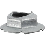 0.330" Stud Thread Cutting Nut, 1/2" Wrench, 3/4" Washer, Zinc