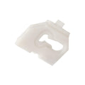 White Nylon Body Sill Molding Clip, 7/8" Overall Width