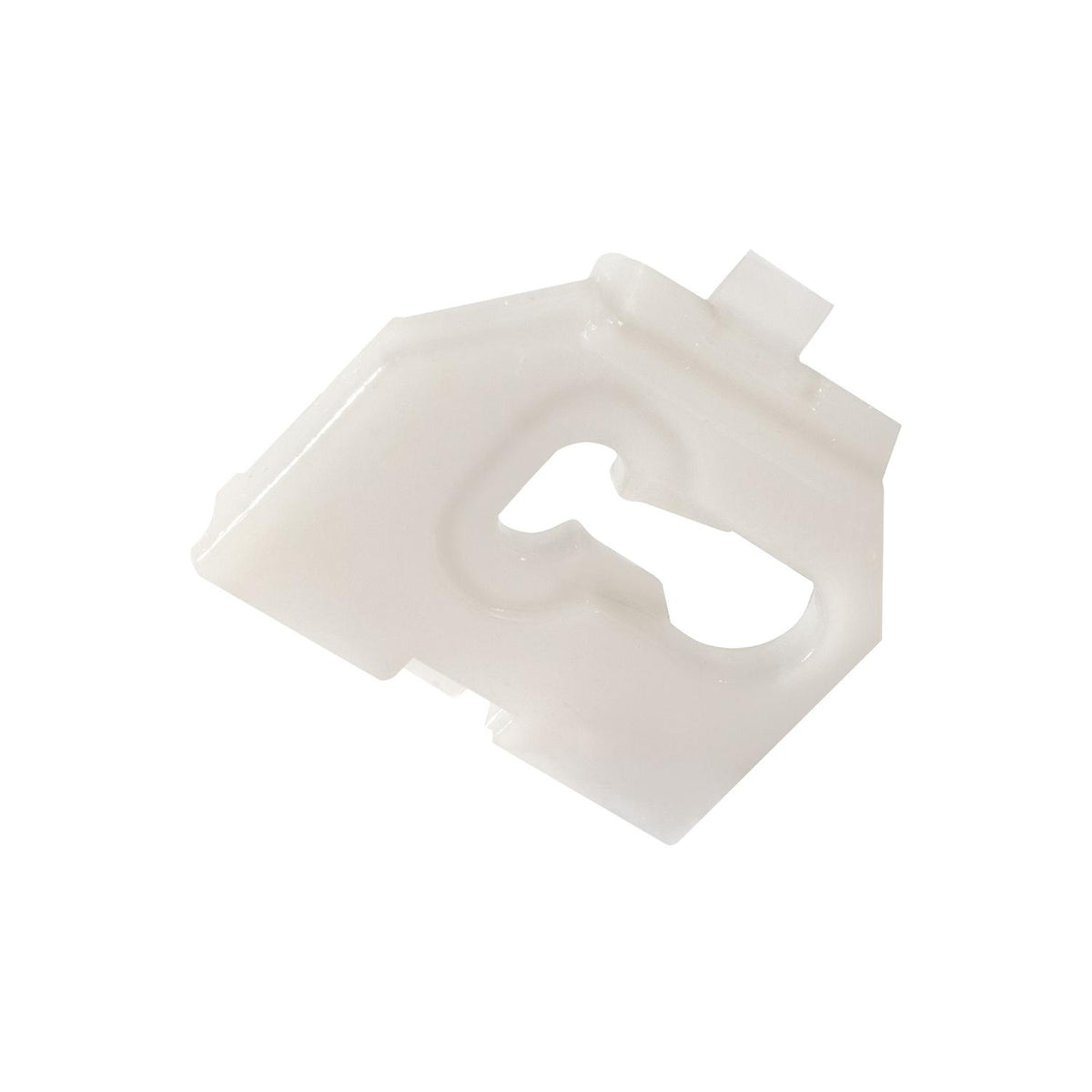 White Nylon Body Sill Molding Clip, 7/8" Overall Width