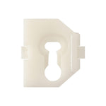 White Nylon Body Sill Molding Clip, 7/8" Overall Width