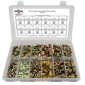Assortment Kit #649 (385Pcs.) Inch & Metric Rivet Nut Steel - Zinc Yellow