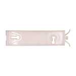 White Nylon Body Sill Molding Clip, 1-7/32" Overall Width