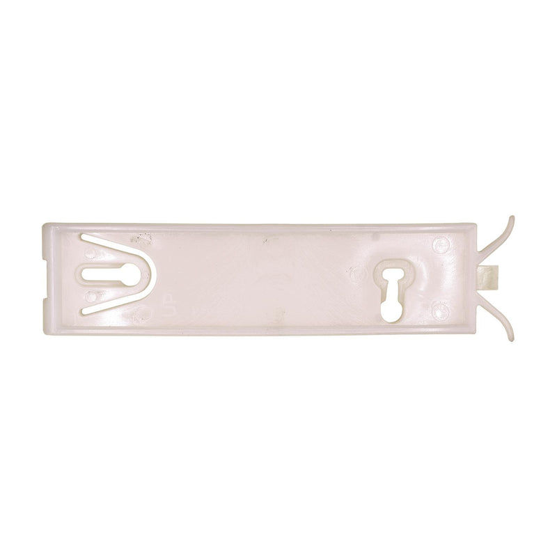 White Nylon Body Sill Molding Clip, 1-7/32" Overall Width