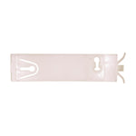 White Nylon Body Sill Molding Clip, 1-7/32" Overall Width