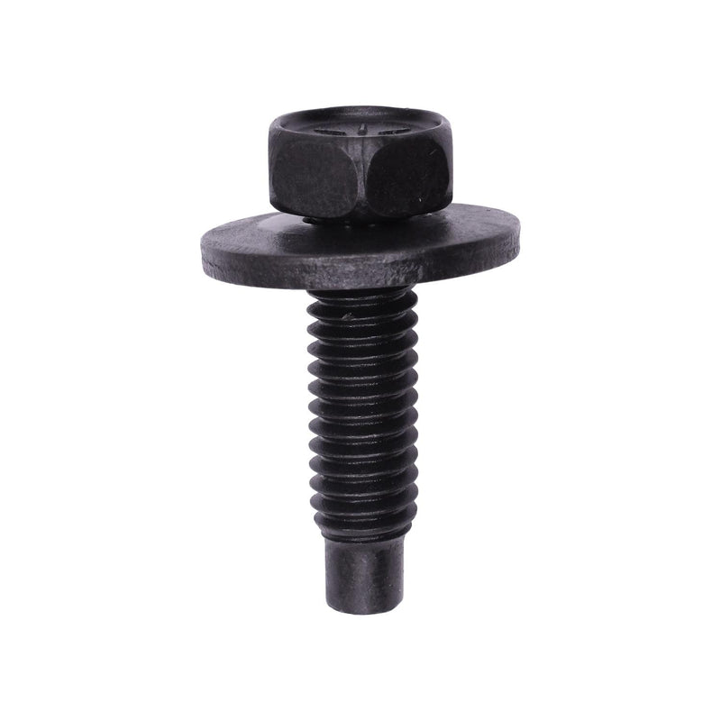5/16"-18x1-3/16" Hex Head SEMS Body Bolt with a Dog Point, 7/8" Washer, Black Phosphate