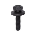 M6x25mm Hex Head SEMS Screw, 17mm Washer, Black