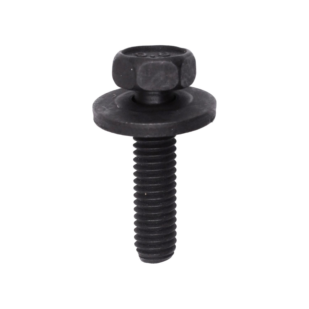 M6x25mm Hex Head SEMS Screw, 17mm Washer, Black