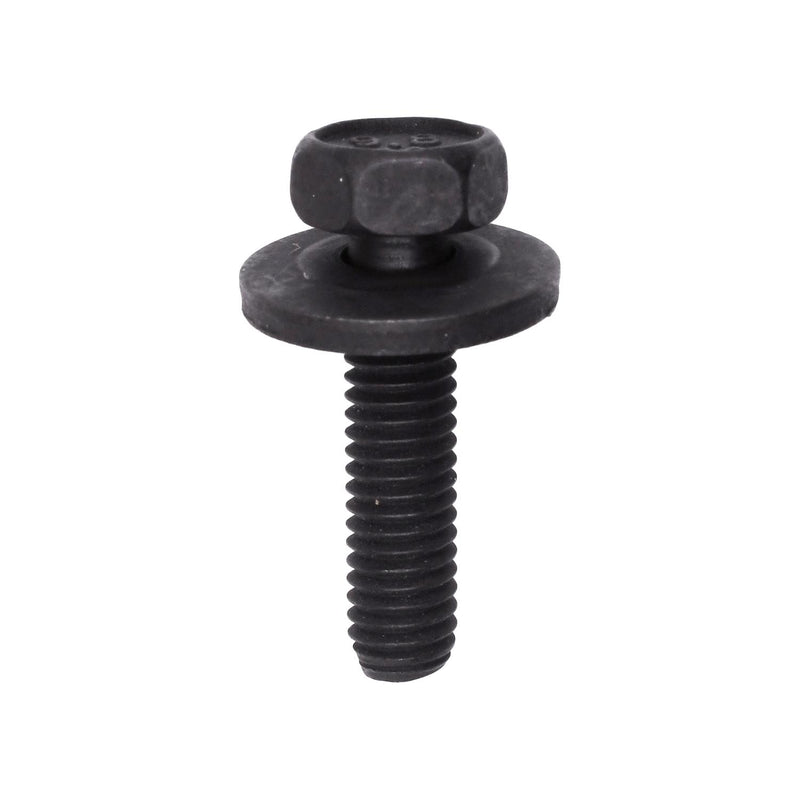 M6x25mm Hex Head SEMS Screw, 17mm Washer, Black