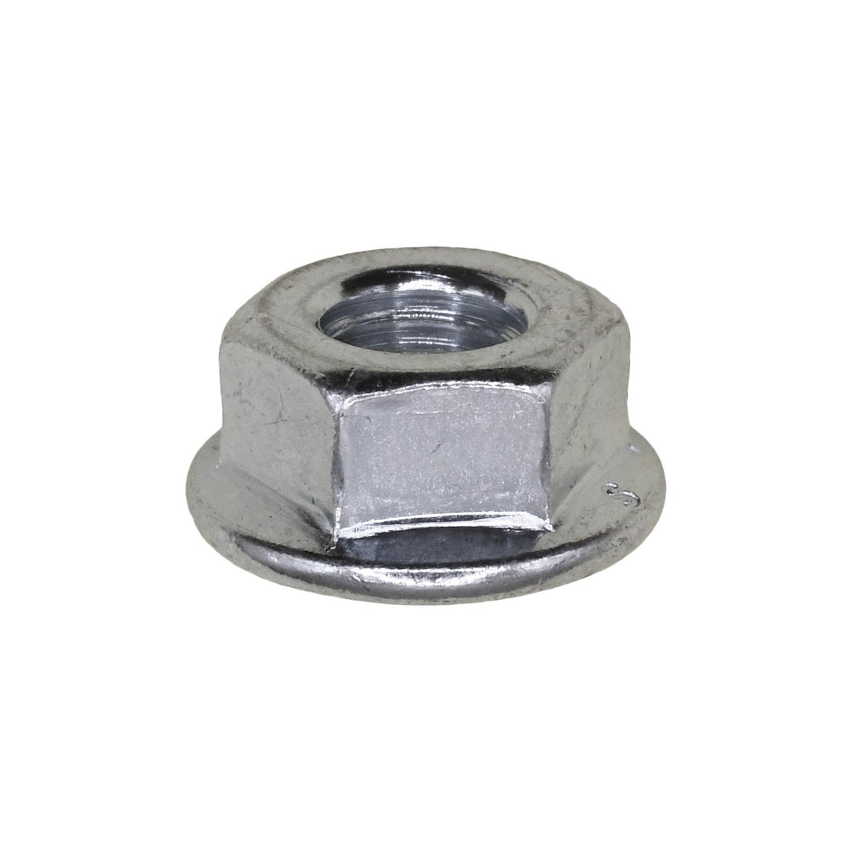 M8 Hex Flange Lock Nut, Zinc