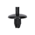 7mmx10.5mm Black Nylon Push-Type Headliner Retainer with Open End, 19mm Head