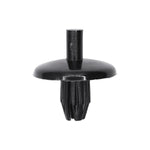 7mmx10.5mm Black Nylon Push-Type Headliner Retainer with Open End, 19mm Head
