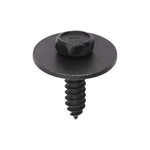 M6.3-1.81x22mm Hex Head SEMS Tapping Screw, Type A/AB, 24mm Washer, Black