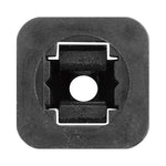 M4.2 Black Nylon Dash Panel & Grille Retaining Screw Grommet, 1mmx10.8mm Square Hole