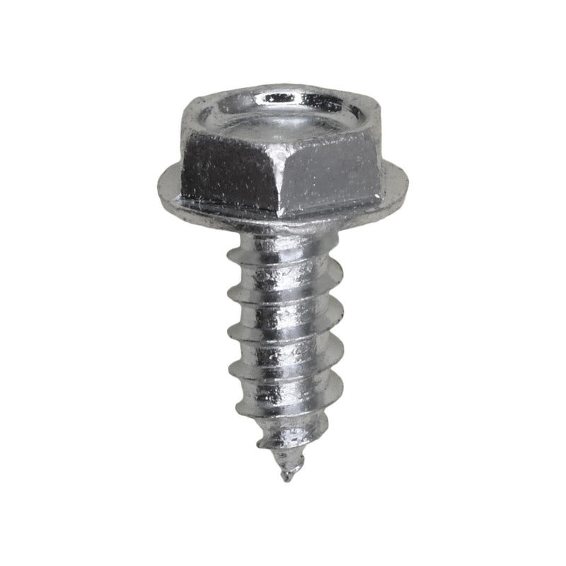#10x1/2" Hex Head Washer Indented Tapping Screw, Type A/AB, Zinc