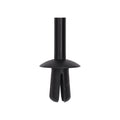 5mmx10mm Black Nylon Push-Type Rear Bumper Retainer with Open End, 11mm Head